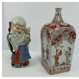 Early Sake Jug and Shou Xing The Yaoist God Figure