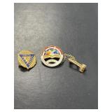 Two 10 KT Service Pins