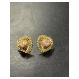 14 KT Beverly Hills Heart Earrings