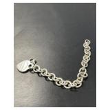 Sterling Tiffany Charm Bracelet