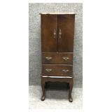 Cherry Standing Jewelry Armoire