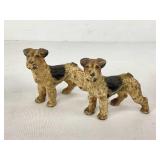 1920s Cast Iron Fox Terrier Figures