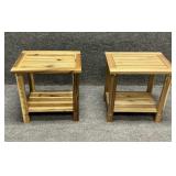 Pair of Wood Accent Tables