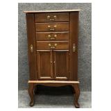 Ethan Allen Cherry Standing Jewelry Chest