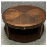 Large Round Wooden Coffee Table