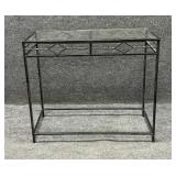 Contemporary Metal Frame Console Table