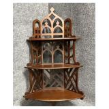Vintage Victorian Mahogany Corner Shelf