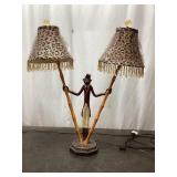 Vintage Bellhop Monkey Lamp