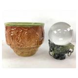 Crystal Ball and Planter