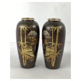 Chinese Brass Vases