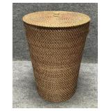 Hand Woven Honey Brown Rattan Storage Basket
