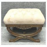 Frontgate Vintage Tradition Carved Wood Stool