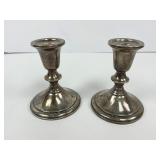 Towle Sterling Candlesticks 4.5 Inches Tall