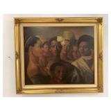 29x26 Ornate Gold Framed Print on Canvas