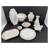 Assorted Ceramic and Milk Glass