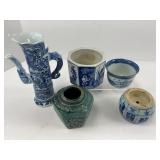 Five Pieces of Asian Ceramics and Pottery