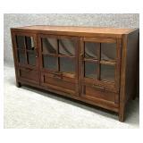 Glass Door Media Console