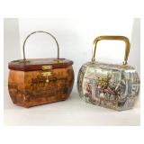 Set of Two Decoupage Purses
