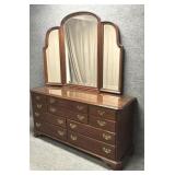 Ethan Allen Georgian Court Cherry Triple Dresser