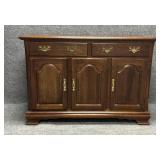 Traditional Cherry Finish Wood Sideboard