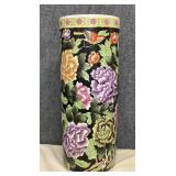Chinese Chrysanthemum Porcelain Umbrella Stand
