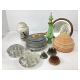 Vintage Vanity Pieces and Flower Frogs