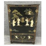 Chinese Black Lacquer Cabinet