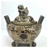 Japanese Ceramic Tripod Incense Burner