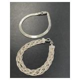 Two Sterling Bracelets