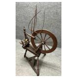 Antique Wooden Spinning Wheel