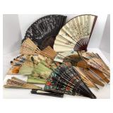 Vintage Paper Folding Fan Collection