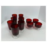 French Luminarc Ruby Red Stems
