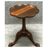 Traditional Carved Mahogany Tea Table
