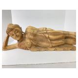 Wooden Reclining Buddha
