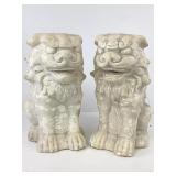 Chalkware Chinese Foo Dogs