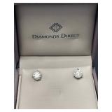 14 KT WG Diamond Stud Earrings