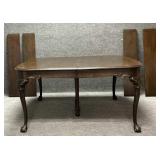 Vintage Wood Extension Leg Dining Table