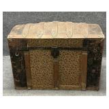 Antique Dome Top Steamer Trunk
