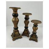 Three Pillar Candle Holders