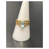 10 KT Ladies Blue Topaz Ring