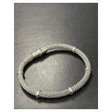 Designer Sterling Mesh Bracelet