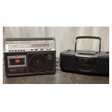 Two Portable Boomboxes