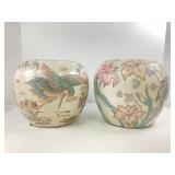 Pair of Chinese Chinoiserie Vases