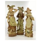 Set of Ceramic Cavalier Figures