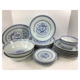 Vintage Rice Eye Dragon Dinnerware