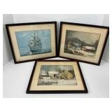 Three Framed Prints