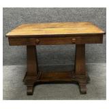 Antique Oak Empire Library Table