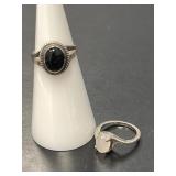 Two Sterling Rings