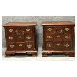 Pair of Georgian Style Block Front Night Stands