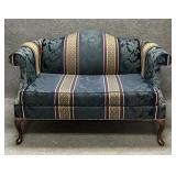 Traditional Floral Upholstered Settee